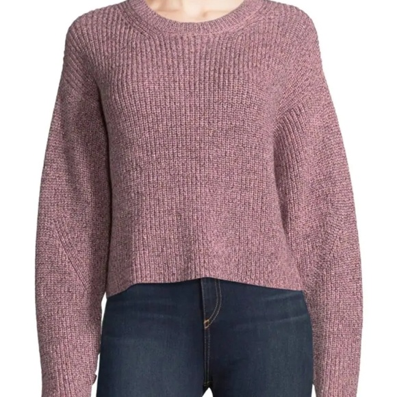 rag & bone Sweaters - rag & bone Marled Pink Woold Sweater